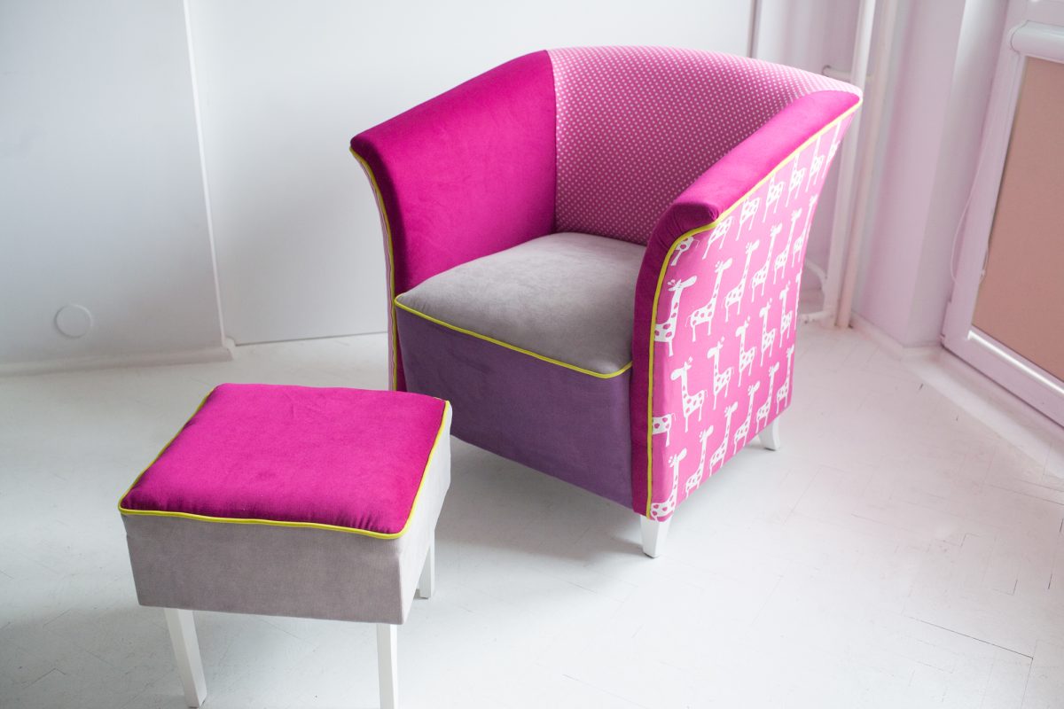 Różowy fotel - efekt końcowy :)